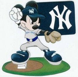 mickey mouse beisbol yankees - Clip Art Library