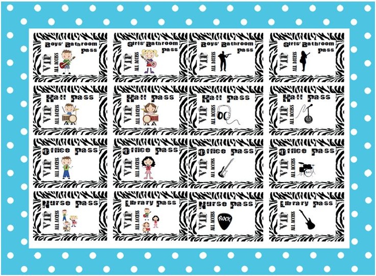 Free Printable VIP Passes for Classroom Management & Rewards