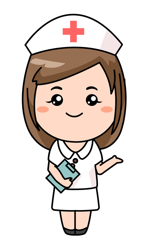 Cheerful Nurse Illustration for Healthcare Websites & Medical Content