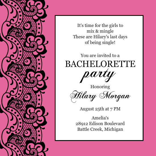 Bachelorette Invitation Clip Art 10