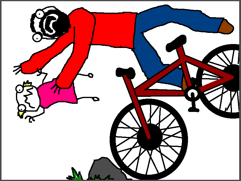 Falling Off Bike Clip Art Library