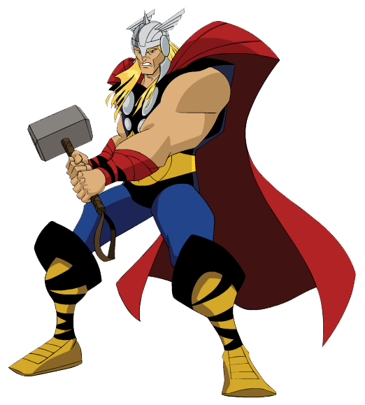 Thor cartoon clipart