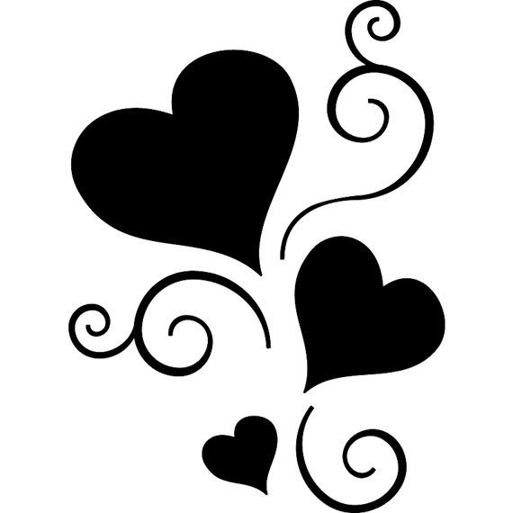 3 hearts intertwined tattoo