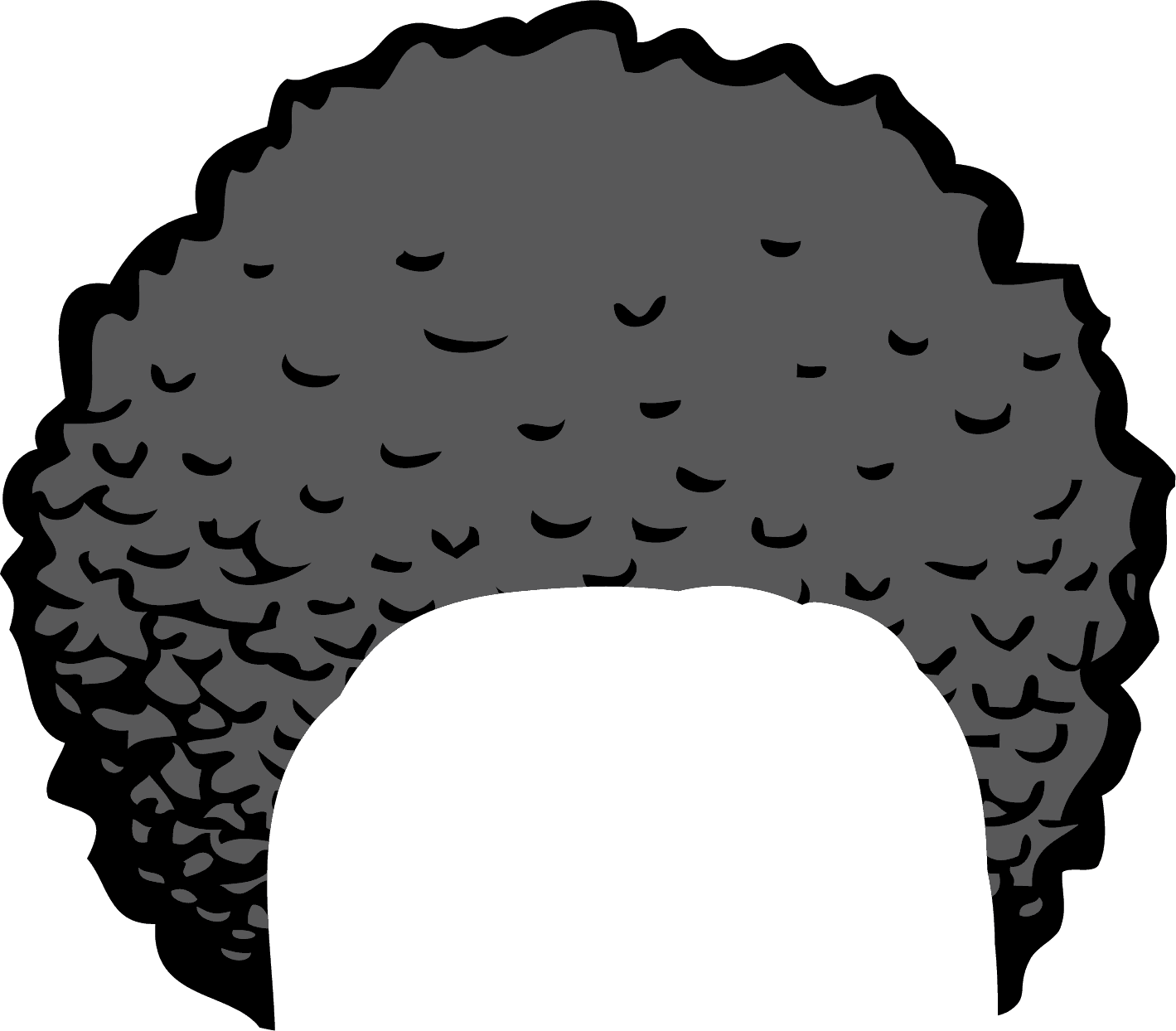 Afro wig clipart