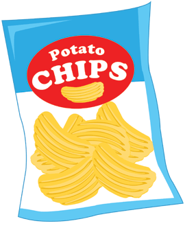 Potato Chips Bag Icon Vector Illustration Graphic Design Royalty Free SVG,  Cliparts, Vectors, and Stock Illustration. Image 94356409.