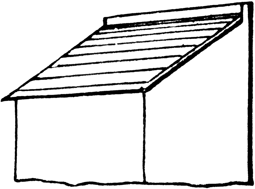 Shed Black And White Clipart