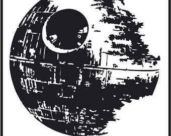 Death star clipart easy to draw