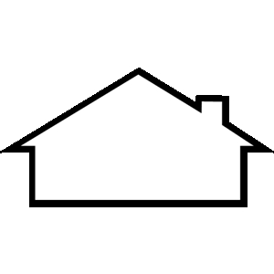 house roof outline clipart png