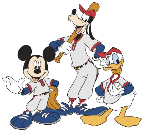 Clipart Baseball Mickey Mouse - Mickey Baseball PNG Image