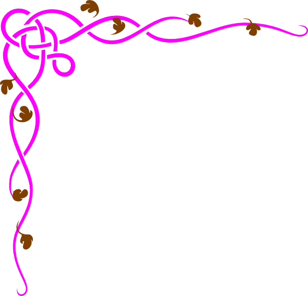 Decorative Celtic Vine Corner Border - Free Graphic Element