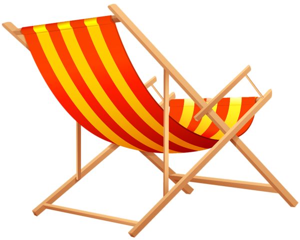 transparent beach chair png - Clip Art Library