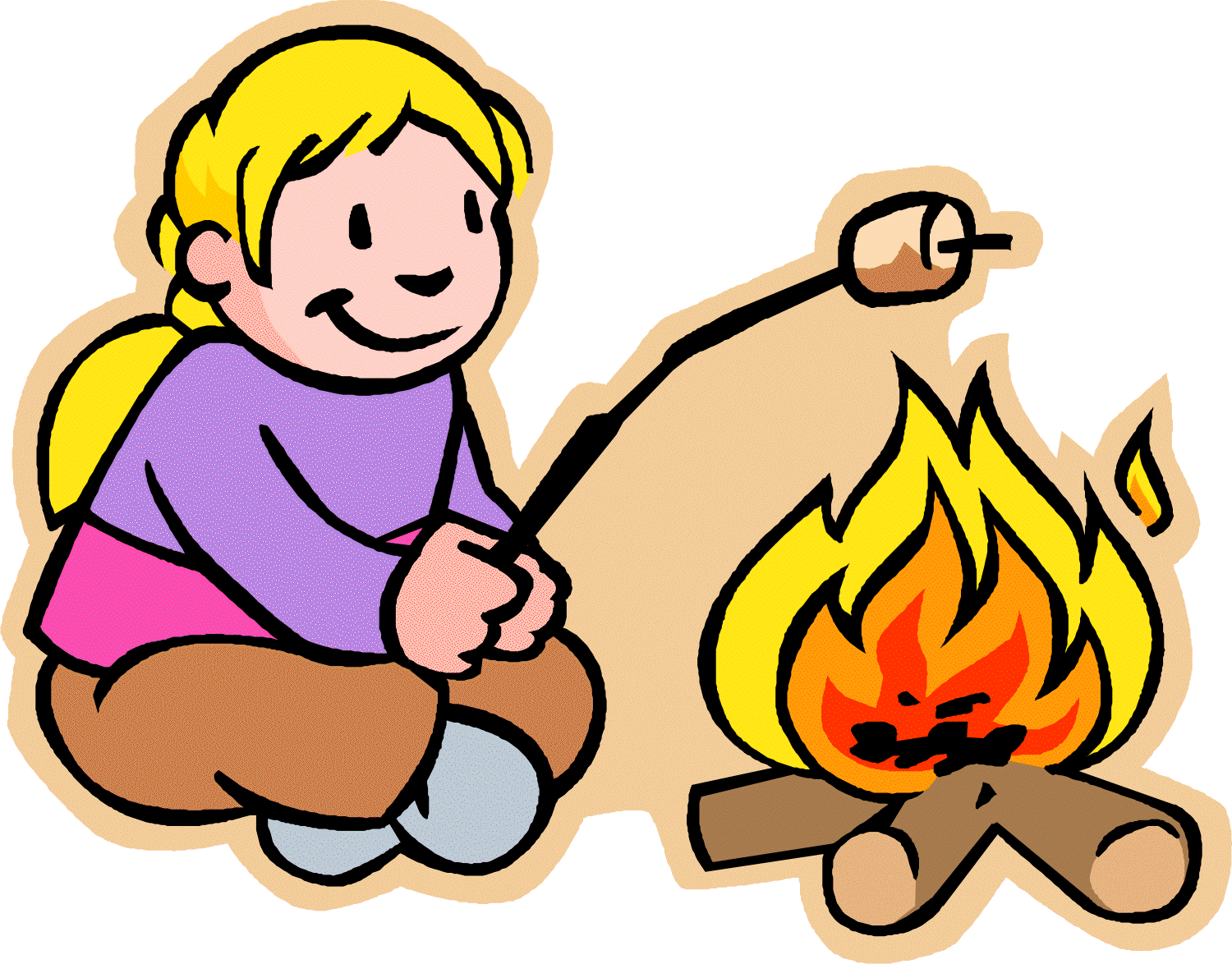 Campfire Cooking Clipart