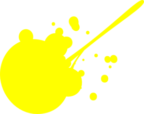 Yellow Paint Splatter Graphic - Bold Creative Design Element
