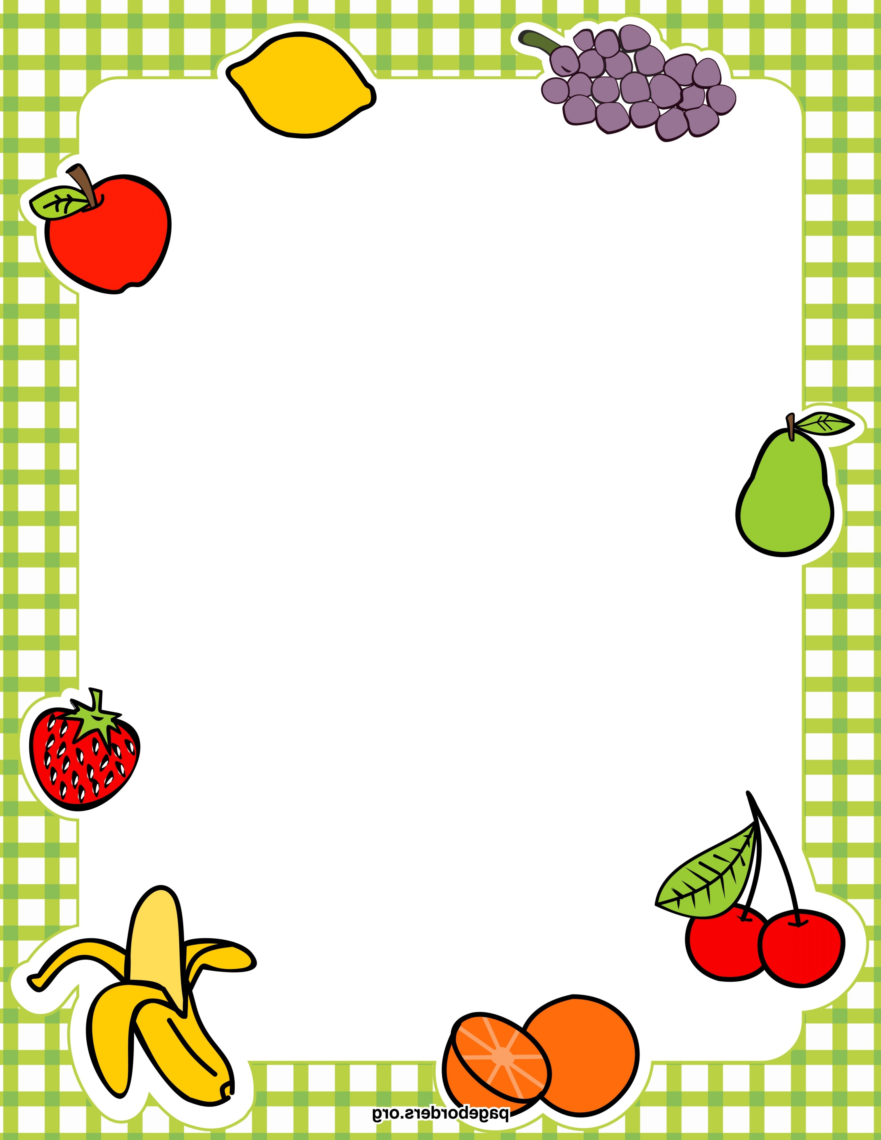 fruit border clip art