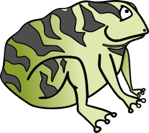 Friendly Cartoon Frog Illustration - Free Clipart for Educational & Creative Use