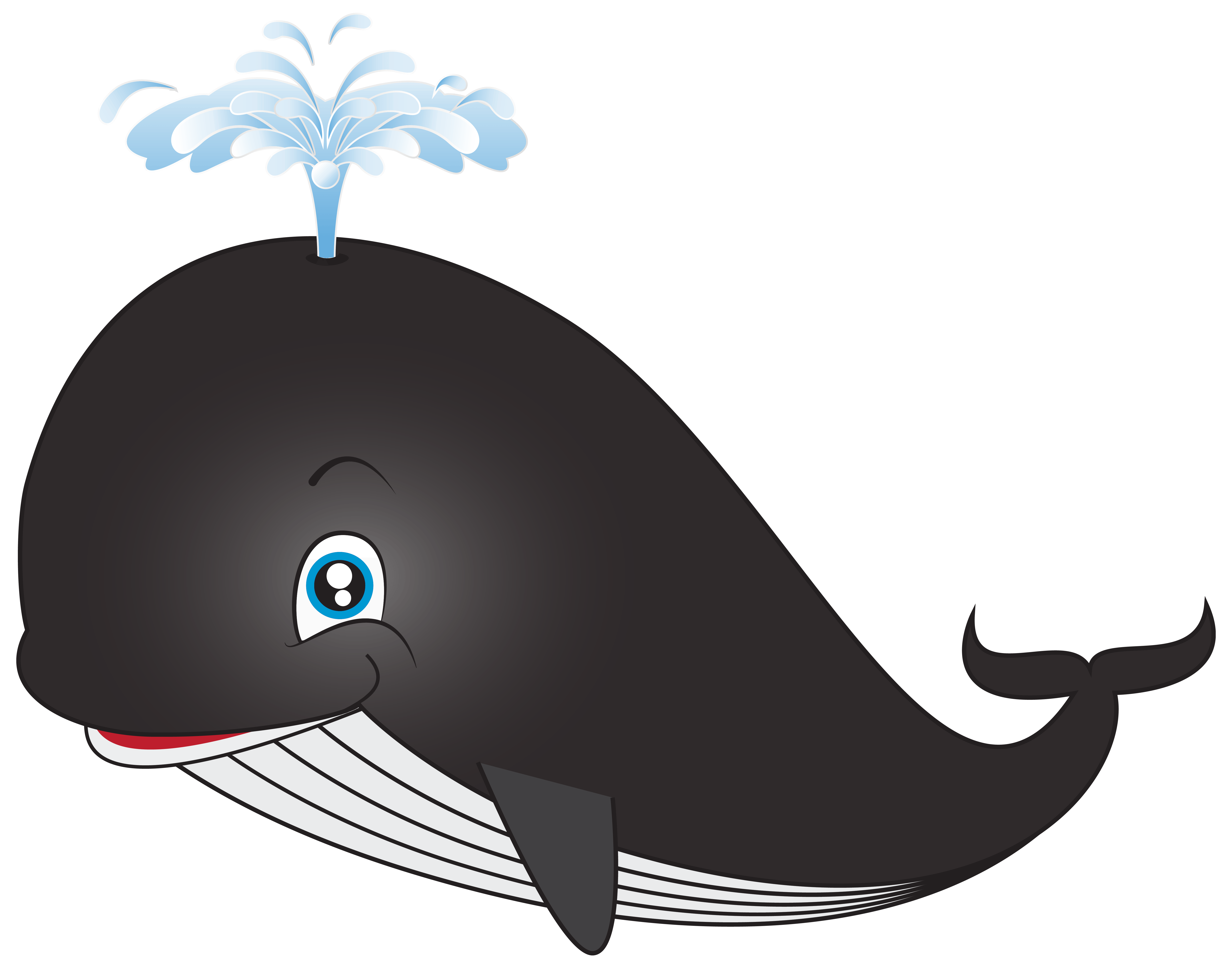 Cartoon whale clipart