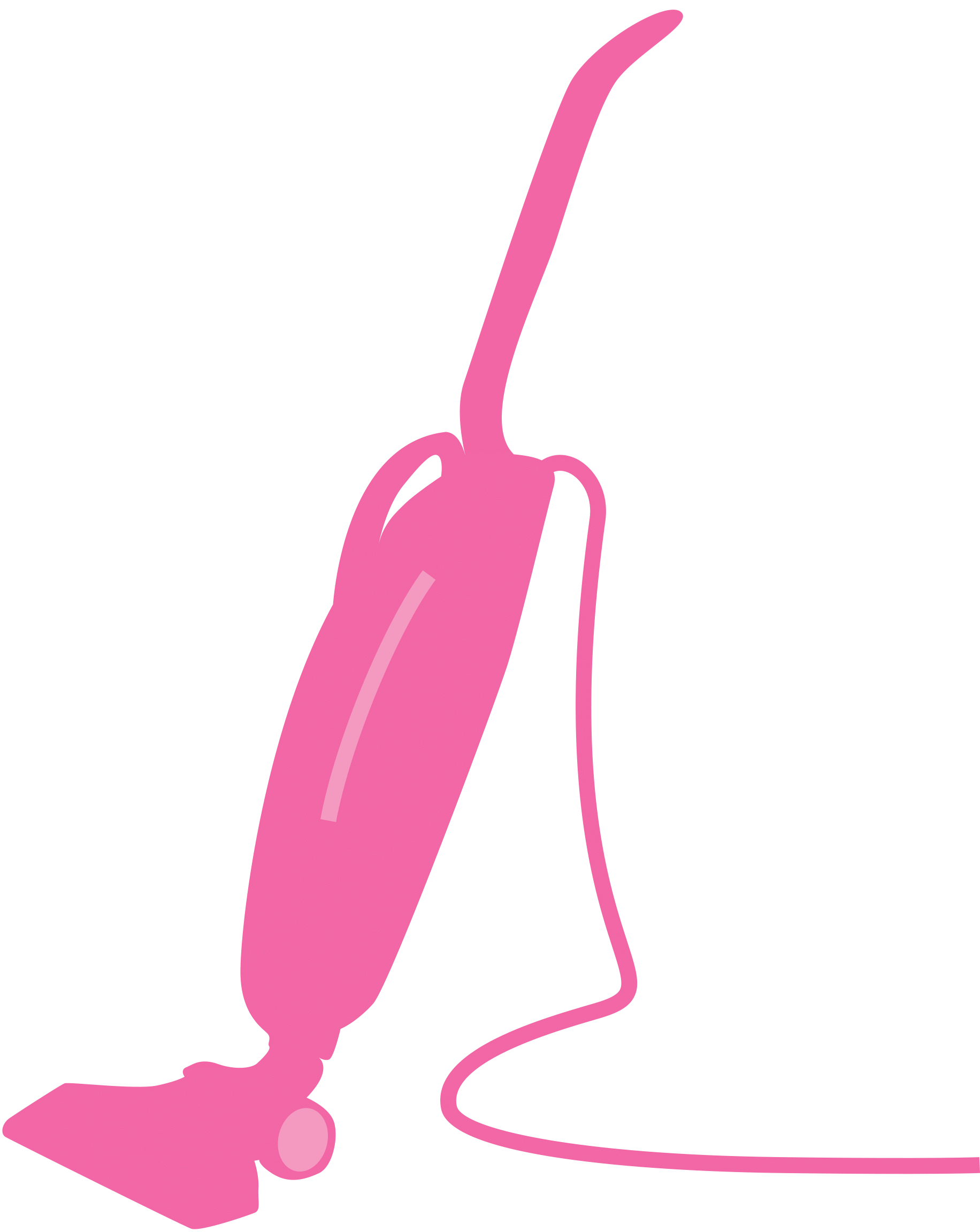 Pink Upright Vacuum Cleaner - Modern & Stylish Cleaning Tool