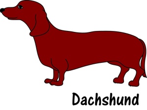 Dachshund Breed Illustration - Classic Sausage Dog Silhouette