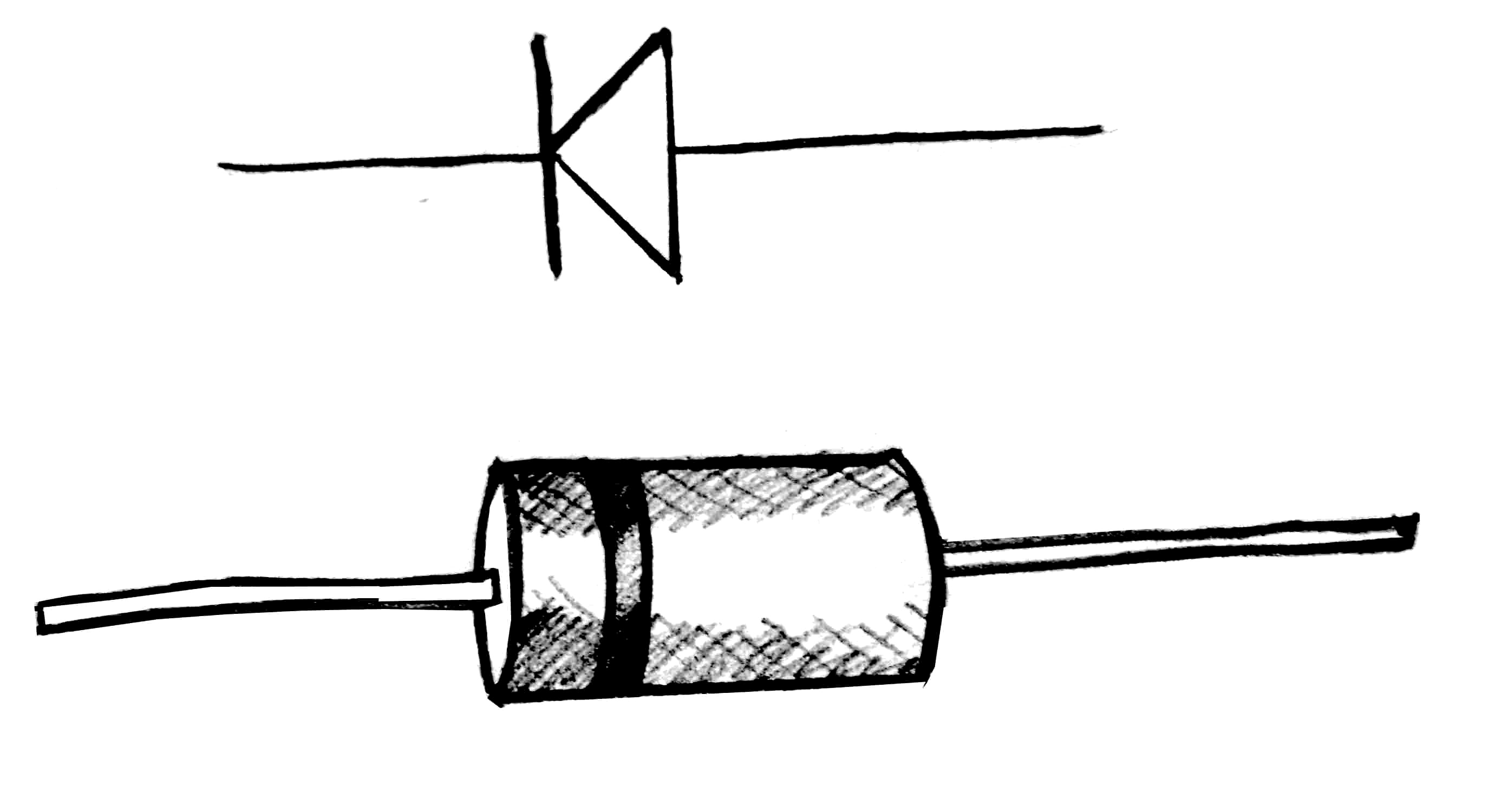 Sketch Diagram Of Diode Clip Art Library