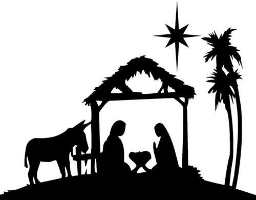 Nativity of Jesus Nativity scene Silhouette Manger Clip art - star ...