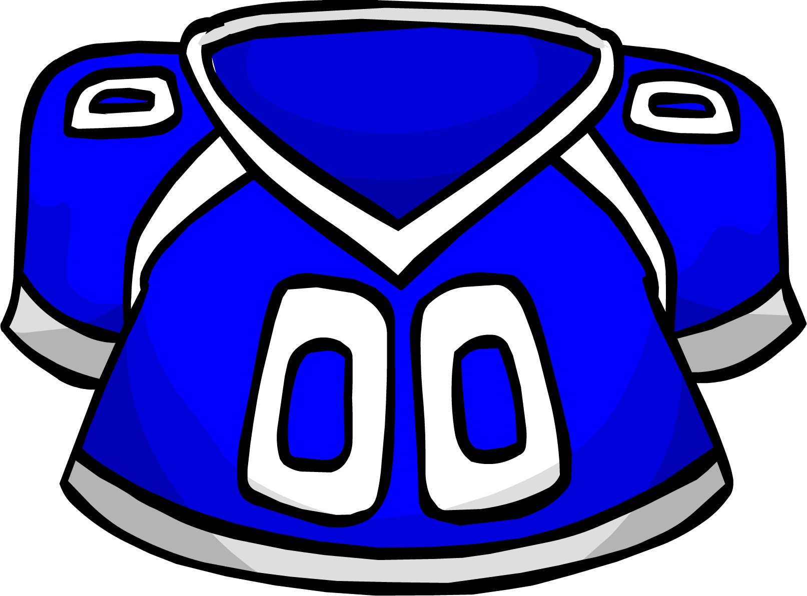 Blue Football Jersey Clipart
