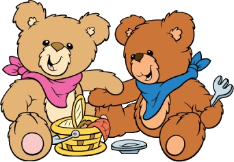 Friendly Teddy Bears Having a Picnic - Cute Illustration for Kids’ Content
