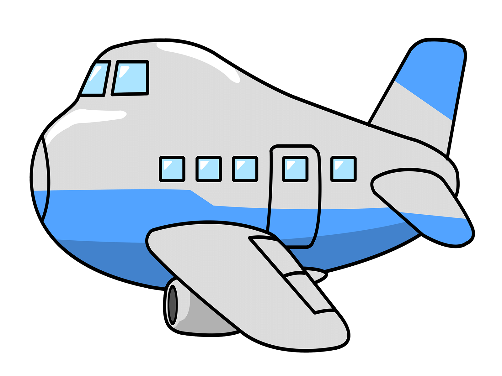 Airplane With Banner Clipart