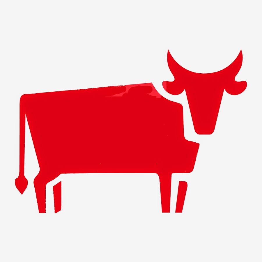 red cow cartoon - Clip Art Library