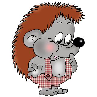 Friendly Cartoon Hedgehog Character - Free Clipart for Kids & Education