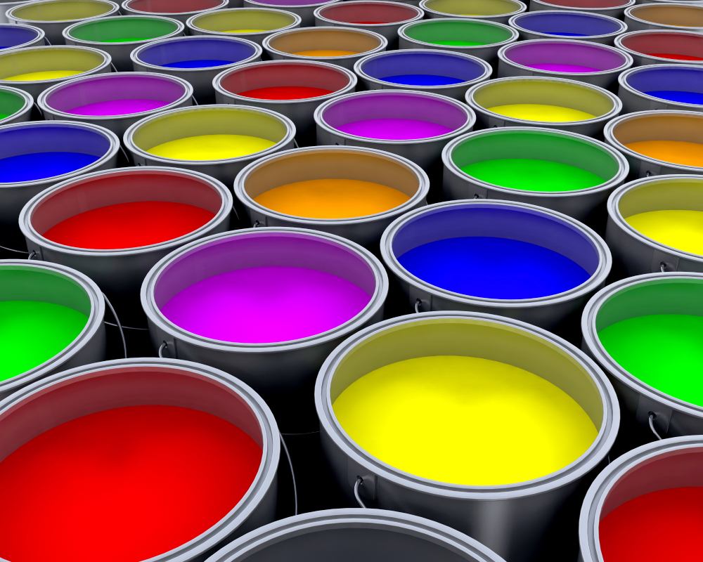 Vibrant Paint Cans Collection - High-Quality Color Palette for Designers & Artists