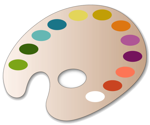Artist Paint Palette with Color Wells - Creative Tool for Painting