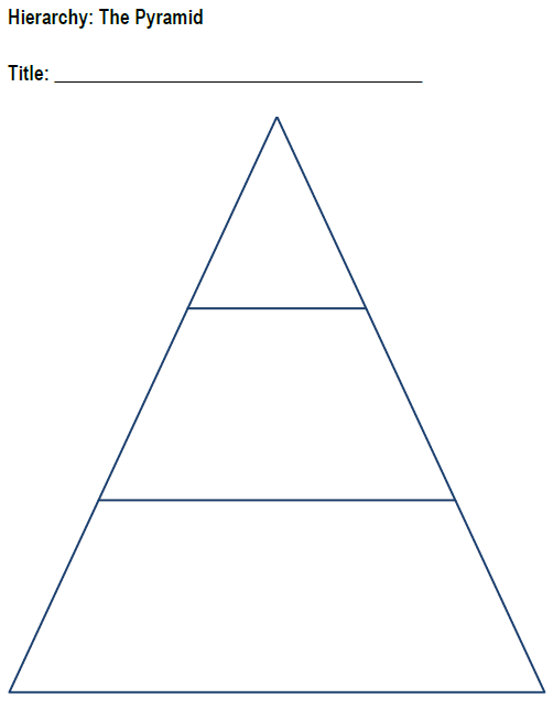 Blank Energy Pyramid Template