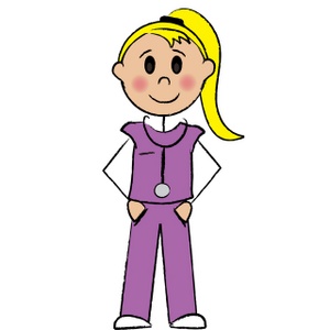 Friendly Nurse Illustration for Medical Websites & Educational Content