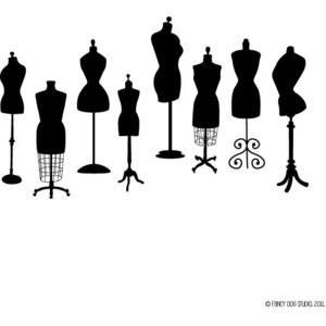 Dress Form Mannequins - Vintage & Modern Tailoring Display Silhouettes