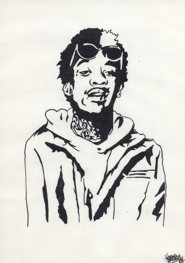 Wiz Khalifa Drawing by Billy Jackson  Pixels