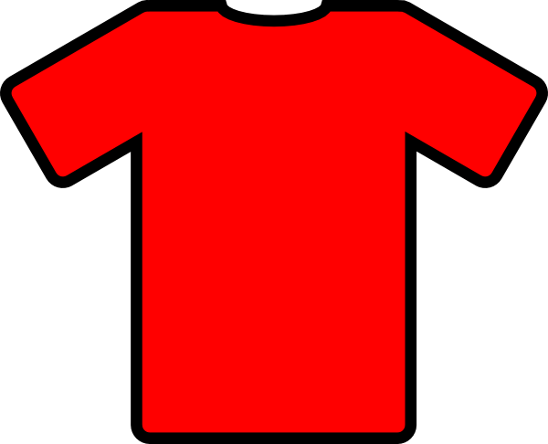 Red T-Shirt Template - Customizable Apparel Design Base