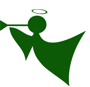 Angel Trumpet Icon - Religious Symbol for Web and Print