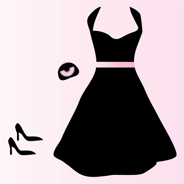 Elegant Black Evening Dress Outfit with Accessories - Styling Guide