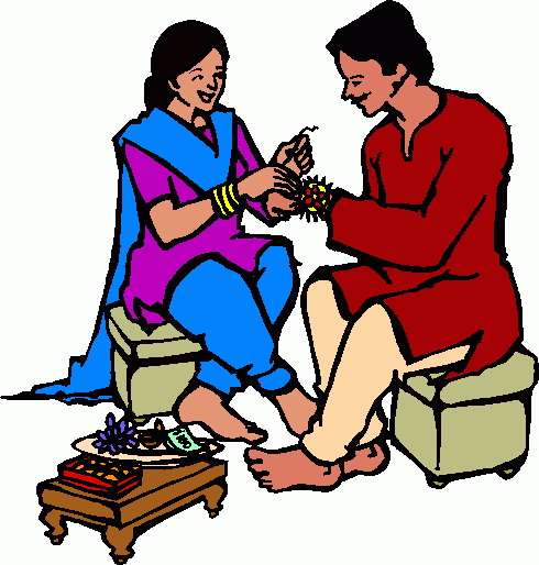 Raksha Bandhan Celebration - Sister Tying Rakhi on Brother’s Wrist