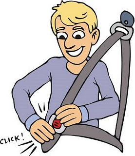 child wearing seat belt cartoon - Clip Art Library