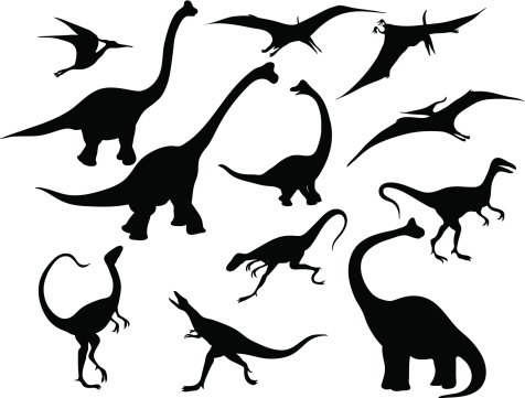 Stegosaurus habitat clipart black and white
