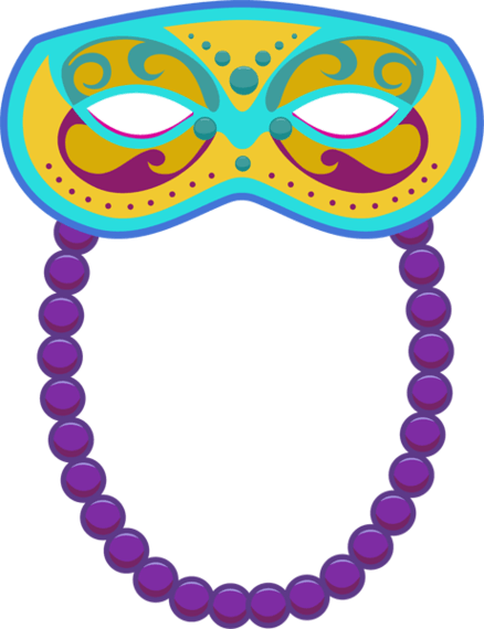 mardi gras beads clip art png - Clip Art Library