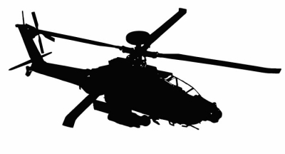 Apache helicopter clipart