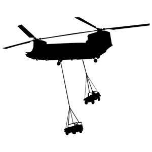 Huey Helicopter Silhouette