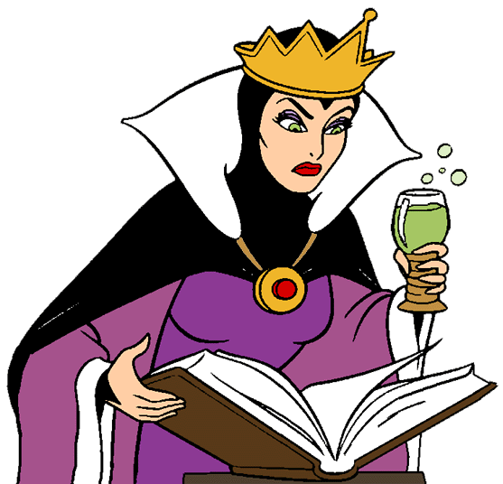 The Evil Queen - Classic Disney Villain with Poison Apple & Magic Book