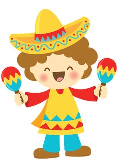 mexican children art clip - Clip Art Library