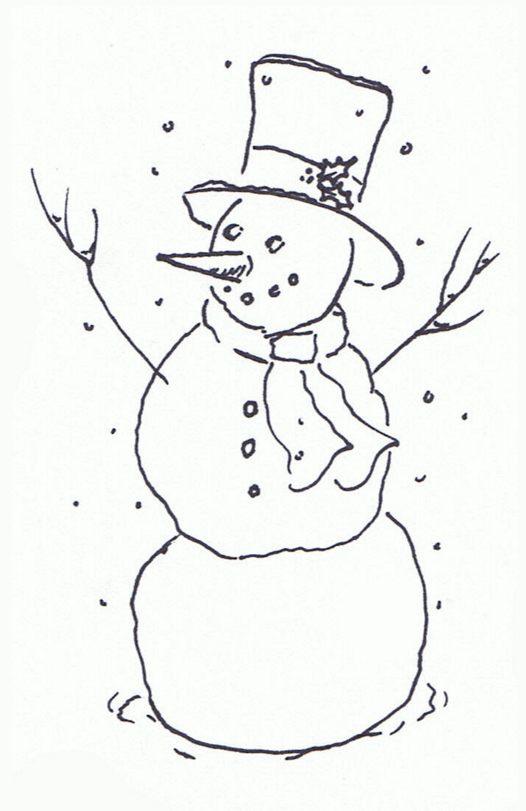 january clipart black and white