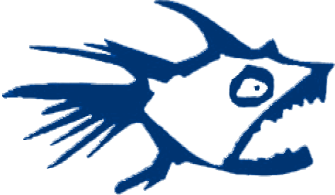 Aggressive Fish Logo - Bold Marine Branding Icon