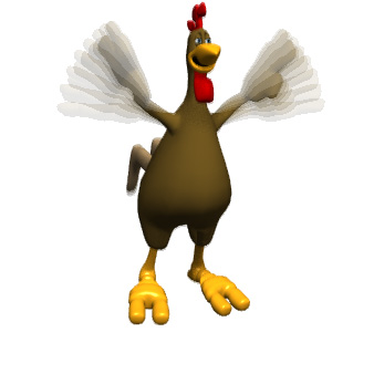 flying chicken - Clip Art Library