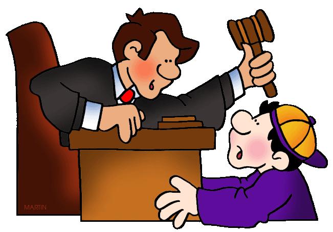 defendant in court clipart